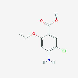 molecular formula C9H10ClNO3 B026307 4-氨基-5-氯-2-乙氧基苯甲酸 CAS No. 108282-38-8