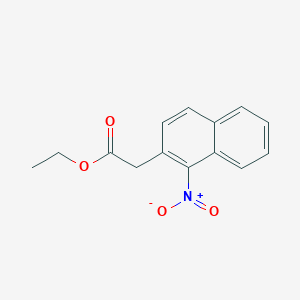 molecular formula C14H13NO4 B2630717 Ethyl 2-(1-nitronaphthalen-2-YL)acetate CAS No. 120542-06-5