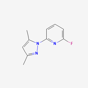 molecular formula C10H10FN3 B2630753 2-(3,5-dimethyl-1H-pyrazol-1-yl)-6-fluoropyridine CAS No. 318517-56-5