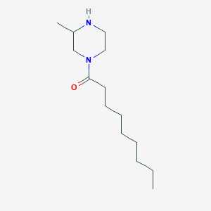 molecular formula C14H28N2O B2630777 1-(3-Methylpiperazin-1-yl)nonan-1-one CAS No. 1240573-22-1