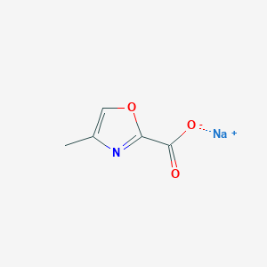 molecular formula C5H4NNaO3 B2630779 Sodium 4-methyl-1,3-oxazole-2-carboxylate CAS No. 2137530-82-4