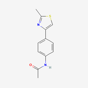 molecular formula C12H12N2OS B2630824 N-[4-(2-methyl-1,3-thiazol-4-yl)phenyl]acetamide CAS No. 65321-91-7