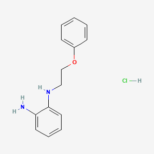 molecular formula C14H17ClN2O B2630854 N-(2-Phenoxyethyl)-1,2-benzenediamine hydrochloride CAS No. 1609400-99-8