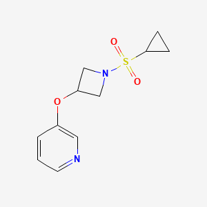 3-((1-(Cyclopropylsulfonyl)azetidin-3-yl)oxy)pyridine
