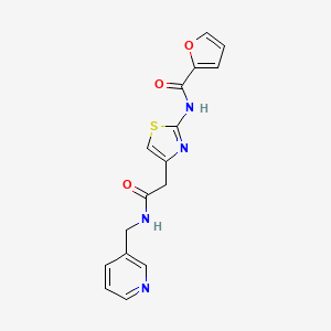 N-(4-(2-oxo-2-((pyridin-3-ylmethyl)amino)ethyl)thiazol-2-yl)furan-2-carboxamide