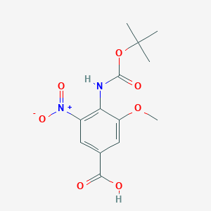 3-Methoxy-4-[(2-methylpropan-2-yl)oxycarbonylamino]-5-nitrobenzoic acid