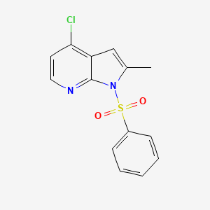 4-chloro-2-methyl-1-(phenylsulfonyl)-1H-pyrrolo[2,3-b]pyridine