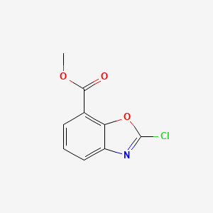 molecular formula C9H6ClNO3 B2630914 Methyl 2-chlorobenzo[d]oxazole-7-carboxylate CAS No. 909854-79-1