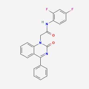 molecular formula C22H15F2N3O2 B2630916 N-(2,4-difluorophenyl)-2-(2-oxo-4-phenyl-1,2-dihydroquinazolin-1-yl)acetamide CAS No. 932320-81-5
