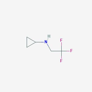 molecular formula C5H8F3N B2630922 N-(2,2,2-Trifluoroethyl)cyclopropanamine CAS No. 1016746-30-7