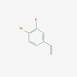 molecular formula C8H6BrF B2630954 4-Bromo-3-fluorostyrene CAS No. 916814-07-8