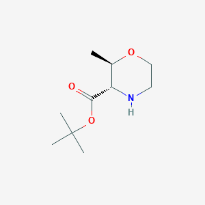 molecular formula C10H19NO3 B2630967 Tert-butyl (2R,3S)-2-methylmorpholine-3-carboxylate CAS No. 2248210-26-4