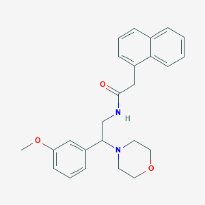 molecular formula C25H28N2O3 B2630983 N-(2-(3-methoxyphenyl)-2-morpholinoethyl)-2-(naphthalen-1-yl)acetamide CAS No. 941940-53-0