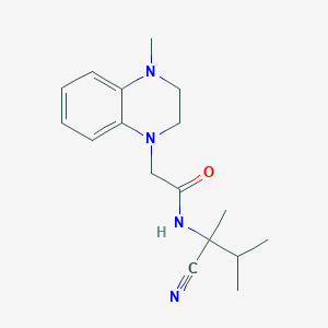 molecular formula C17H24N4O B2631018 N-(1-cyano-1,2-dimethylpropyl)-2-(4-methyl-1,2,3,4-tetrahydroquinoxalin-1-yl)acetamide CAS No. 2094187-06-9
