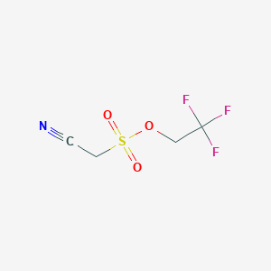 molecular formula C4H4F3NO3S B2631035 2,2,2-Trifluoroethyl cyanomethanesulfonate CAS No. 1870076-40-6