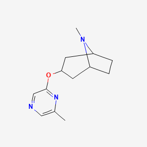 molecular formula C13H19N3O B2631046 8-Methyl-3-[(6-methylpyrazin-2-yl)oxy]-8-azabicyclo[3.2.1]octane CAS No. 2196211-61-5