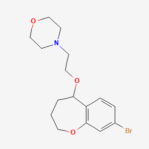4-[2-[(8-Bromo-2,3,4,5-tetrahydro-1-benzoxepin-5-yl)oxy]ethyl]morpholine