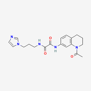 N1-(3-(1H-imidazol-1-yl)propyl)-N2-(1-acetyl-1,2,3,4-tetrahydroquinolin-7-yl)oxalamide