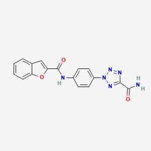 2-(4-(benzofuran-2-carboxamido)phenyl)-2H-tetrazole-5-carboxamide