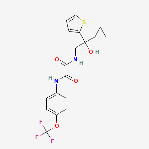 N1-(2-cyclopropyl-2-hydroxy-2-(thiophen-2-yl)ethyl)-N2-(4-(trifluoromethoxy)phenyl)oxalamide