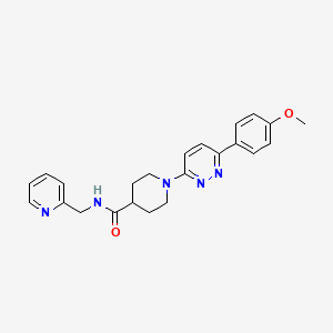 1-(6-(4-methoxyphenyl)pyridazin-3-yl)-N-(pyridin-2-ylmethyl)piperidine-4-carboxamide