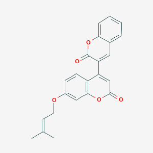 3-[7-(3-Methylbut-2-enyloxy)-2-oxochromen-4-yl]chromen-2-one