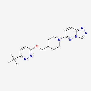 6-[4-[(6-Tert-butylpyridazin-3-yl)oxymethyl]piperidin-1-yl]-[1,2,4]triazolo[4,3-b]pyridazine