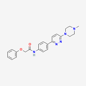 molecular formula C23H25N5O2 B2631067 N-(4-(6-(4-methylpiperazin-1-yl)pyridazin-3-yl)phenyl)-2-phenoxyacetamide CAS No. 941895-46-1