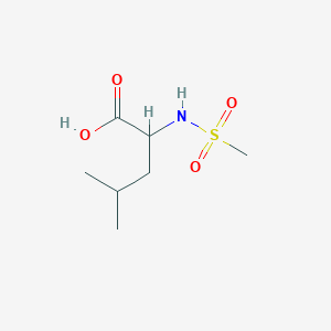 molecular formula C7H15NO4S B2631071 2-Methanesulfonamido-4-methylpentanoic acid CAS No. 721444-62-8