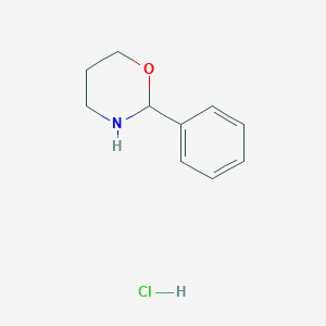 molecular formula C10H14ClNO B2631074 2-Phenyl-1,3-oxazinane hydrochloride CAS No. 1897508-51-8