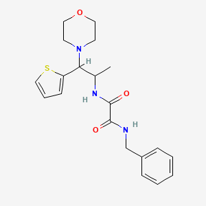 N1-benzyl-N2-(1-morpholino-1-(thiophen-2-yl)propan-2-yl)oxalamide