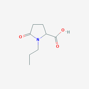 molecular formula C8H13NO3 B2631100 5-Oxo-1-propylpyrrolidine-2-carboxylic acid CAS No. 1187742-45-5