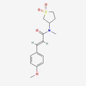 (E)-N-(1,1-dioxidotetrahydrothiophen-3-yl)-3-(4-methoxyphenyl)-N-methylacrylamide
