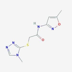 N-(5-methyl-1,2-oxazol-3-yl)-2-[(4-methyl-4H-1,2,4-triazol-3-yl)sulfanyl]acetamide
