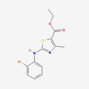 Ethyl 2-[(2-bromophenyl)amino]-4-methyl-1,3-thiazole-5-carboxylate