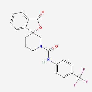 3-oxo-N-(4-(trifluoromethyl)phenyl)-3H-spiro[isobenzofuran-1,3'-piperidine]-1'-carboxamide