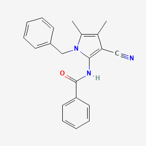 N-(1-benzyl-3-cyano-4,5-dimethyl-1H-pyrrol-2-yl)benzenecarboxamide