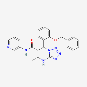 B2631155 7-(2-(benzyloxy)phenyl)-5-methyl-N-(pyridin-3-yl)-4,7-dihydrotetrazolo[1,5-a]pyrimidine-6-carboxamide CAS No. 681471-91-0