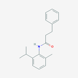 molecular formula C19H23NO B2631162 N-(2-methyl-6-propan-2-ylphenyl)-3-phenylpropanamide CAS No. 448931-77-9