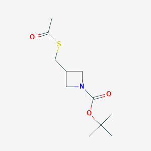 molecular formula C11H19NO3S B2631207 Tert-butyl 3-(acetylthiomethyl)-azetidine-1-carboxylate CAS No. 1236007-16-1