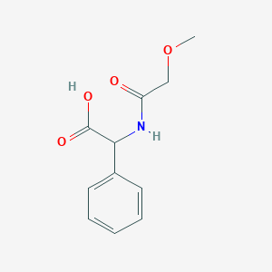 molecular formula C11H13NO4 B2631220 2-(2-Methoxyacetamido)-2-phenylacetic acid CAS No. 1162643-51-7