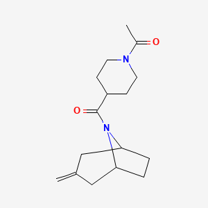 1-(4-((1R,5S)-3-methylene-8-azabicyclo[3.2.1]octane-8-carbonyl)piperidin-1-yl)ethan-1-one