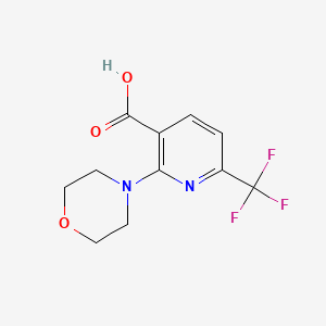2-Morpholino-6-(trifluoromethyl)nicotinic acid