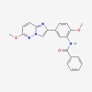 N-(2-methoxy-5-(6-methoxyimidazo[1,2-b]pyridazin-2-yl)phenyl)benzamide