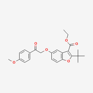 Ethyl 2-tert-butyl-5-[2-(4-methoxyphenyl)-2-oxoethoxy]-1-benzofuran-3-carboxylate