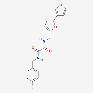 N1-([2,3'-bifuran]-5-ylmethyl)-N2-(4-fluorobenzyl)oxalamide