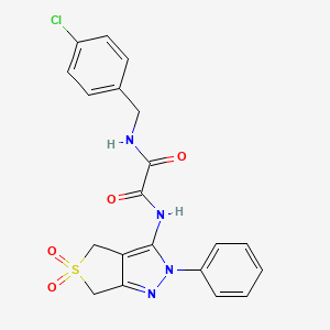 N1-(4-chlorobenzyl)-N2-(5,5-dioxido-2-phenyl-4,6-dihydro-2H-thieno[3,4-c]pyrazol-3-yl)oxalamide
