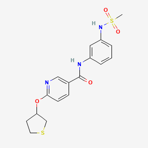 N-(3-(methylsulfonamido)phenyl)-6-((tetrahydrothiophen-3-yl)oxy)nicotinamide