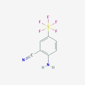 2-Amino-5-(pentafluorothio)benzonitrile