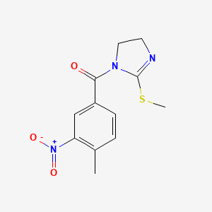 (4-methyl-3-nitrophenyl)(2-(methylthio)-4,5-dihydro-1H-imidazol-1-yl)methanone
